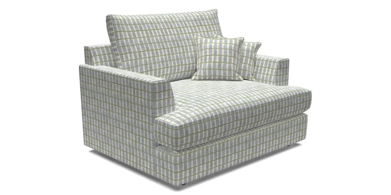Slingsby Snuggler Fitted Cover Sofa in Two Tone Plain Biscuit.  Loose cover version available
