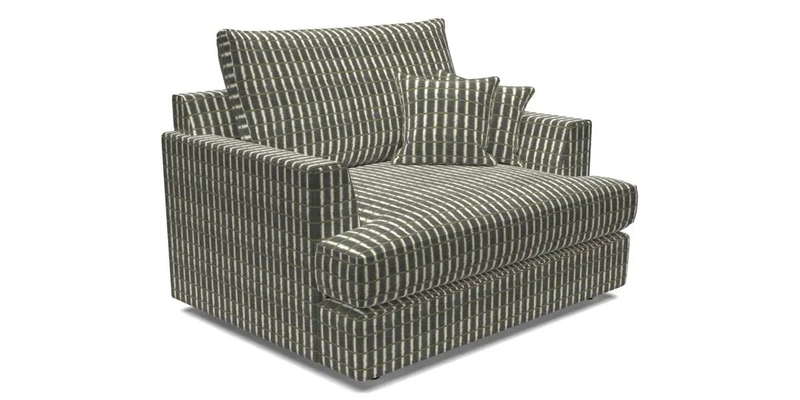 Slingsby Snuggler Fitted Cover Sofa in Two Tone Plain Biscuit.  Loose cover version available