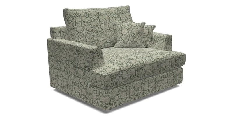 Slingsby Snuggler Fitted Cover Sofa in Two Tone Plain Biscuit.  Loose cover version available