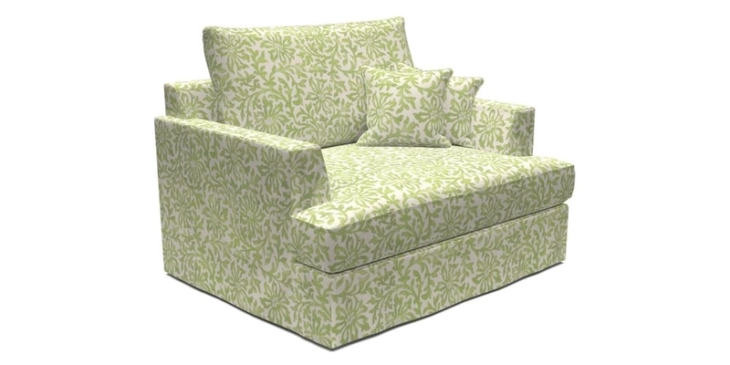 Slingsby Snuggler Fitted Cover Sofa in Two Tone Plain Biscuit.  Loose cover version available