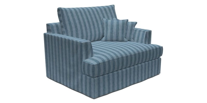 Slingsby Snuggler Fitted Cover Sofa in Two Tone Plain Biscuit.  Loose cover version available
