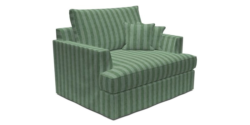Slingsby Snuggler Fitted Cover Sofa in Two Tone Plain Biscuit.  Loose cover version available