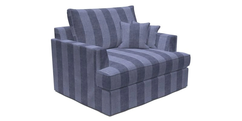 Slingsby Snuggler Fitted Cover Sofa in Two Tone Plain Biscuit.  Loose cover version available