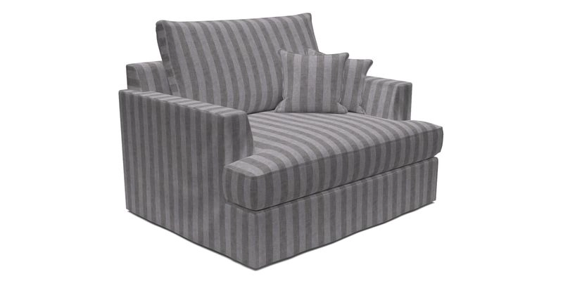 Slingsby Snuggler Fitted Cover Sofa in Two Tone Plain Biscuit.  Loose cover version available