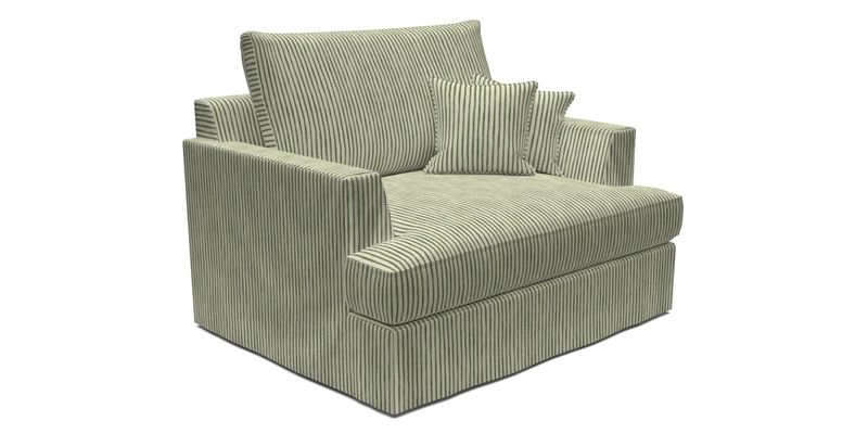 Slingsby Snuggler Fitted Cover Sofa in Two Tone Plain Biscuit.  Loose cover version available
