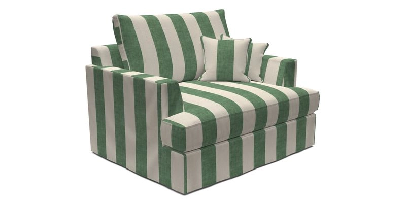 Slingsby Snuggler Fitted Cover Sofa in Two Tone Plain Biscuit.  Loose cover version available