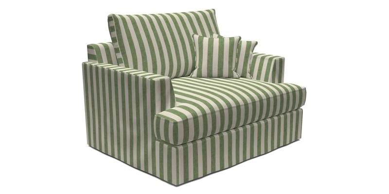 Slingsby Snuggler Fitted Cover Sofa in Two Tone Plain Biscuit.  Loose cover version available