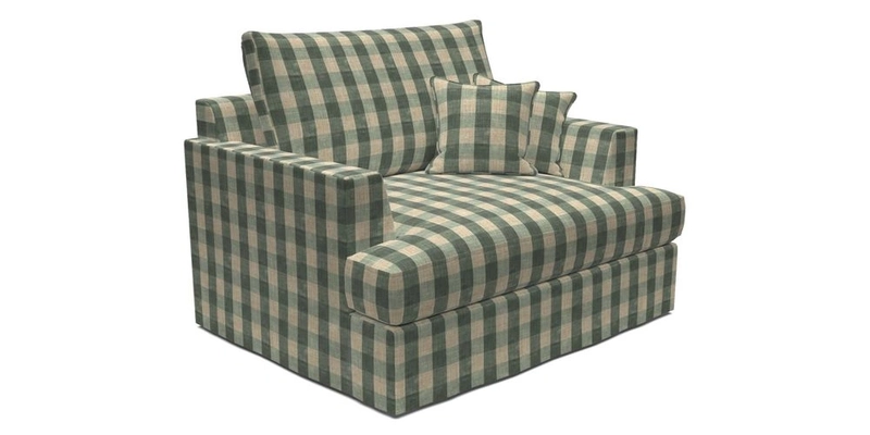 Slingsby Snuggler Fitted Cover Sofa in Two Tone Plain Biscuit.  Loose cover version available