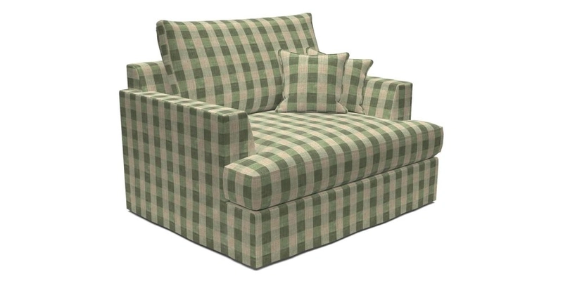Slingsby Snuggler Fitted Cover Sofa in Two Tone Plain Biscuit.  Loose cover version available