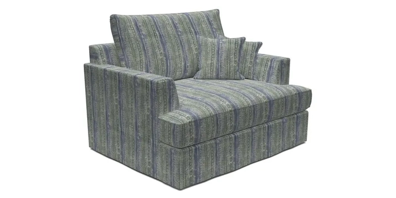 Slingsby Snuggler Fitted Cover Sofa in Two Tone Plain Biscuit.  Loose cover version available