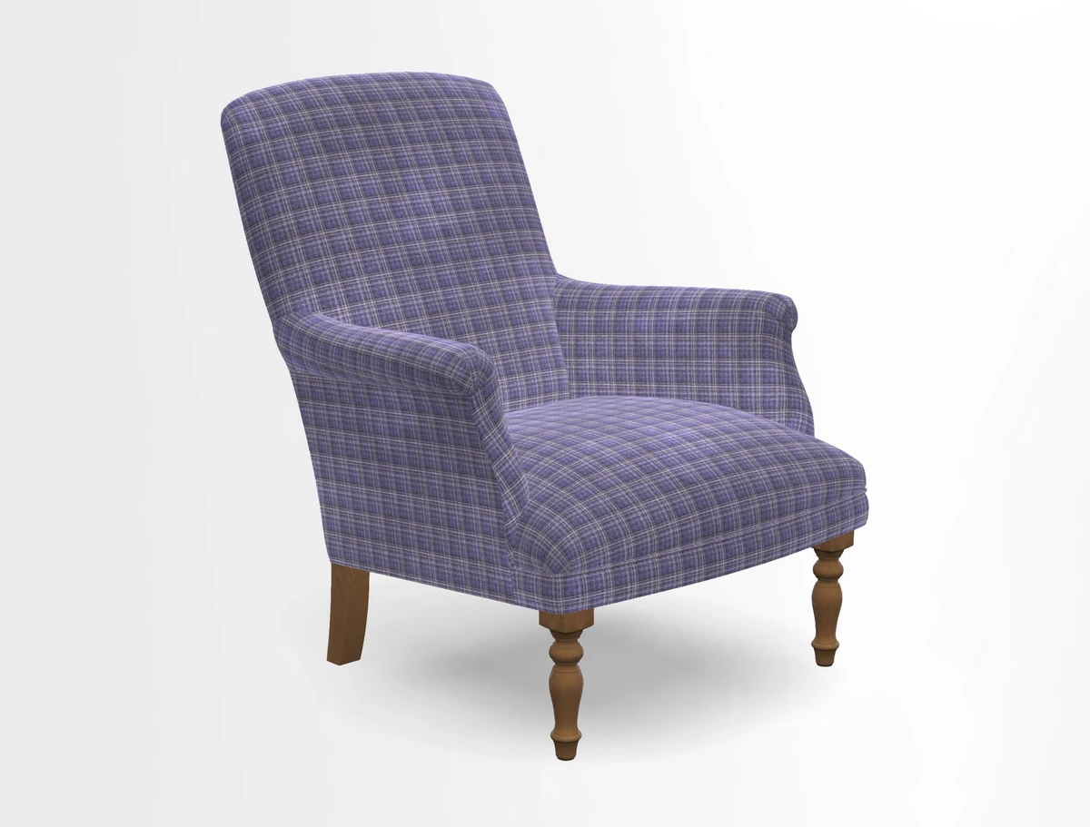Snape chair in Frond Stripe Small Berry