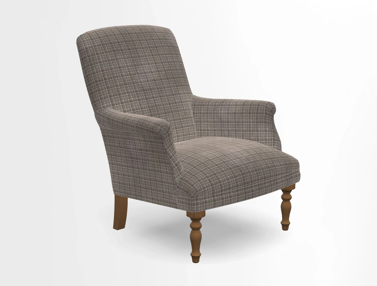 Snape chair in Frond Stripe Small Berry