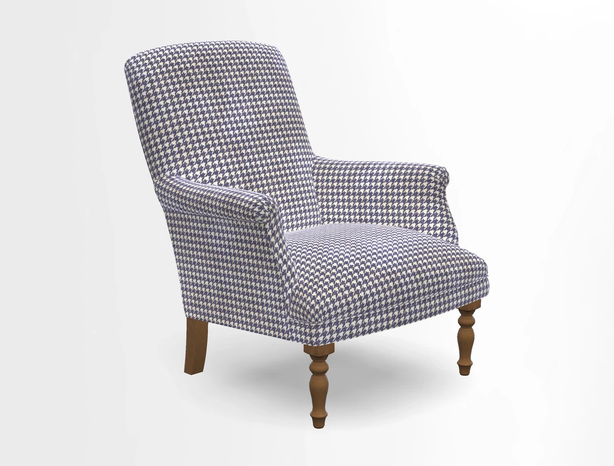 Snape chair in Frond Stripe Small Berry