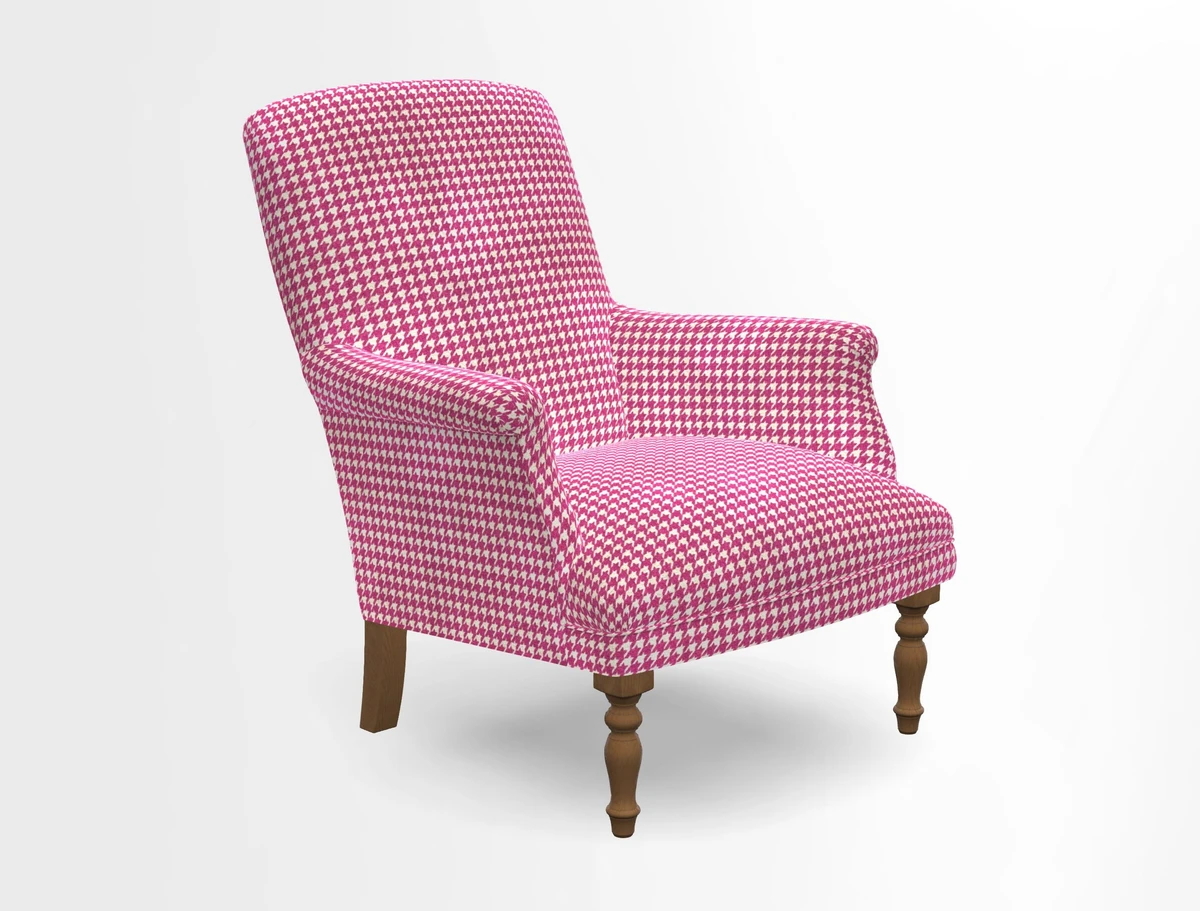 Snape chair in Frond Stripe Small Berry