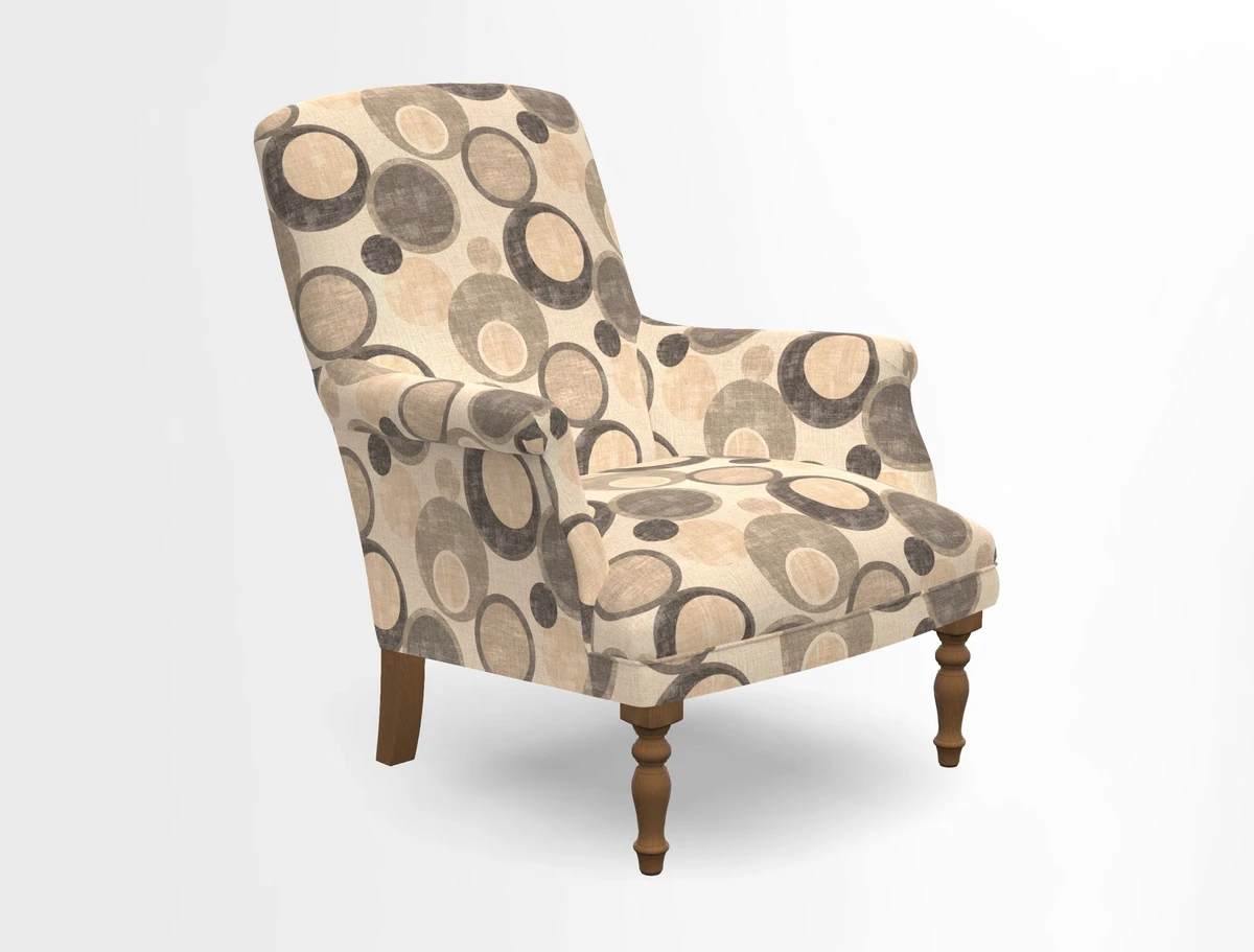 Snape chair in Frond Stripe Small Berry