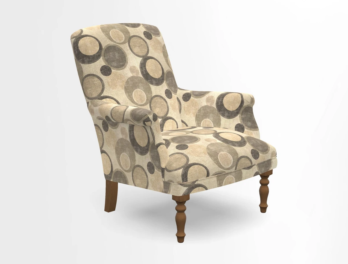 Snape chair in Frond Stripe Small Berry