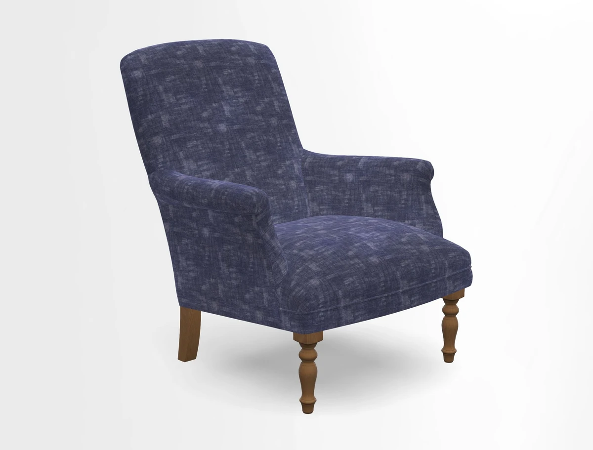 Snape chair in Frond Stripe Small Berry