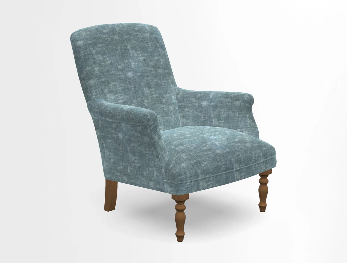 Snape chair in Frond Stripe Small Berry