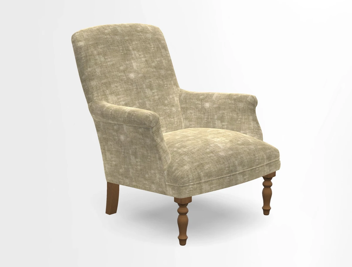 Snape chair in Frond Stripe Small Berry
