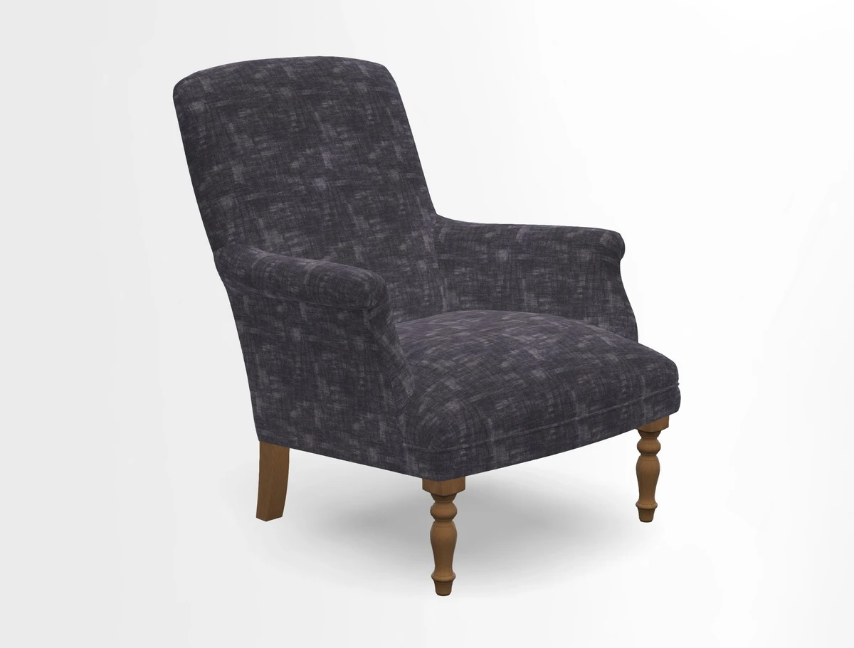Snape chair in Frond Stripe Small Berry