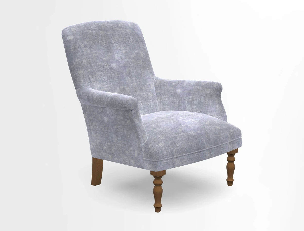 Snape chair in Frond Stripe Small Berry