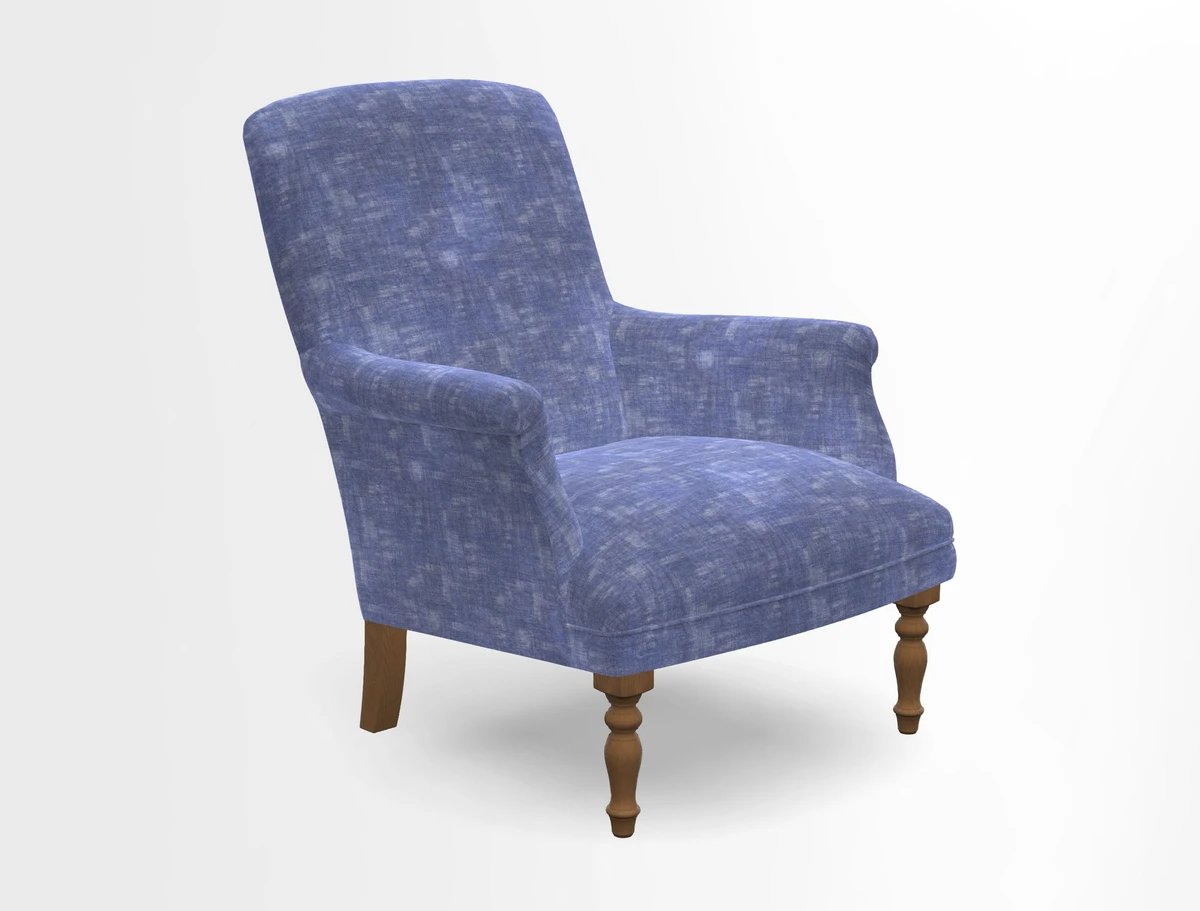 Snape chair in Frond Stripe Small Berry