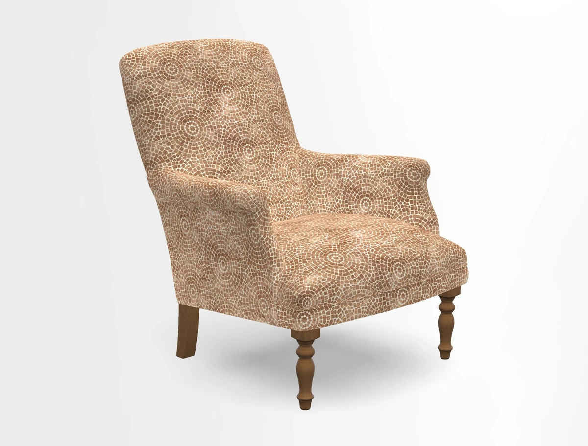 Snape chair in Frond Stripe Small Berry