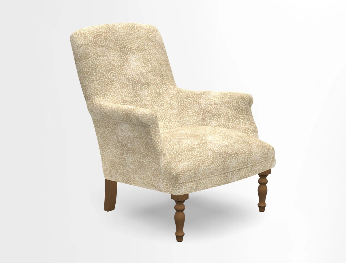 Snape chair in Frond Stripe Small Berry