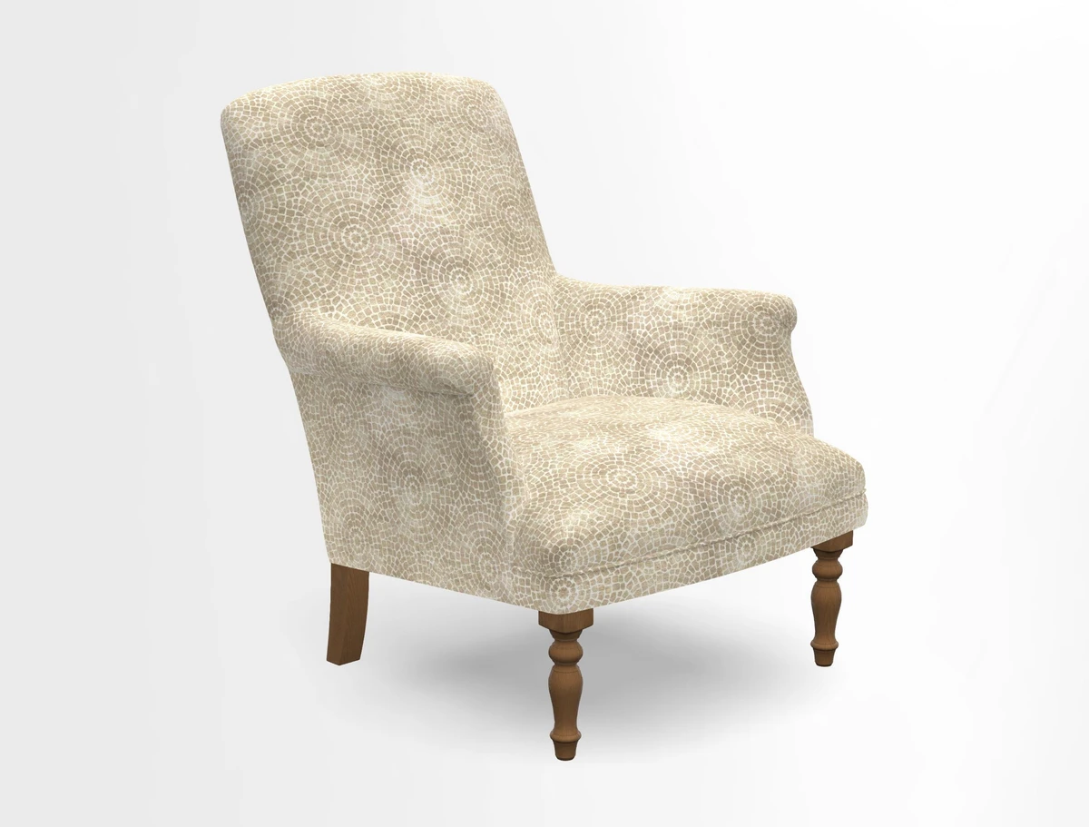 Snape chair in Frond Stripe Small Berry