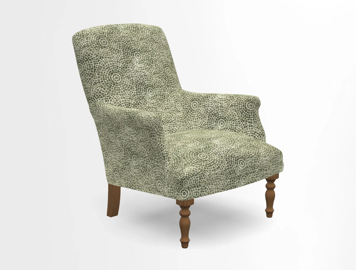 Snape chair in Frond Stripe Small Berry