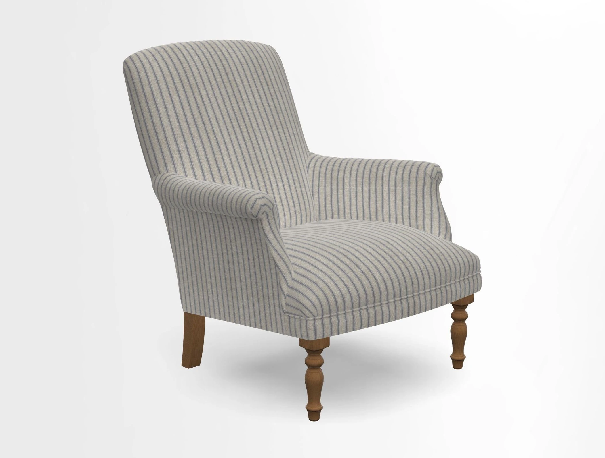 Snape chair in Frond Stripe Small Berry