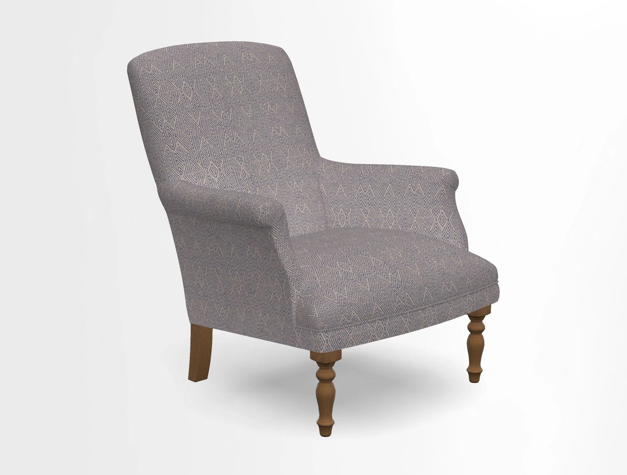 Snape chair in Frond Stripe Small Berry