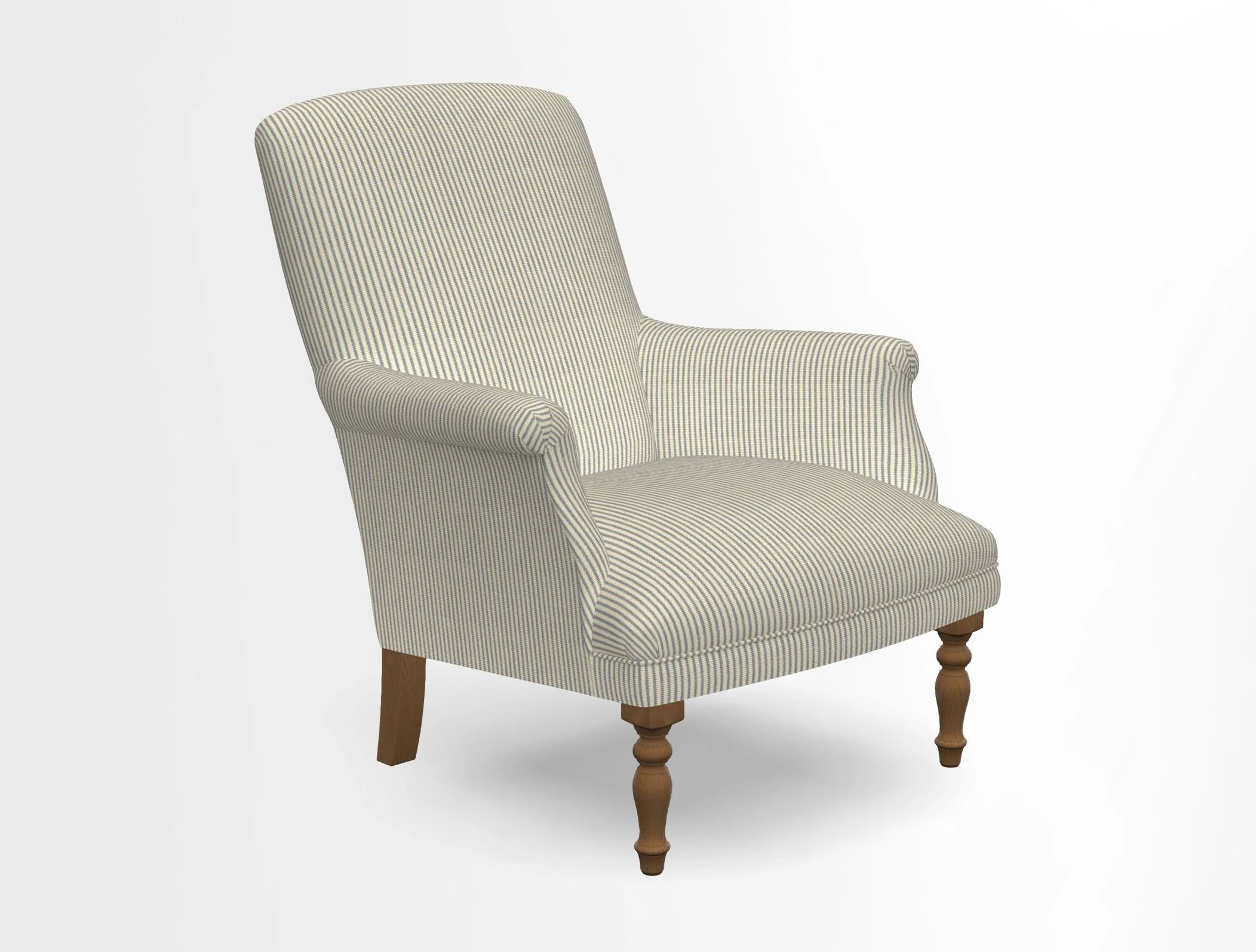 Snape chair in Frond Stripe Small Berry