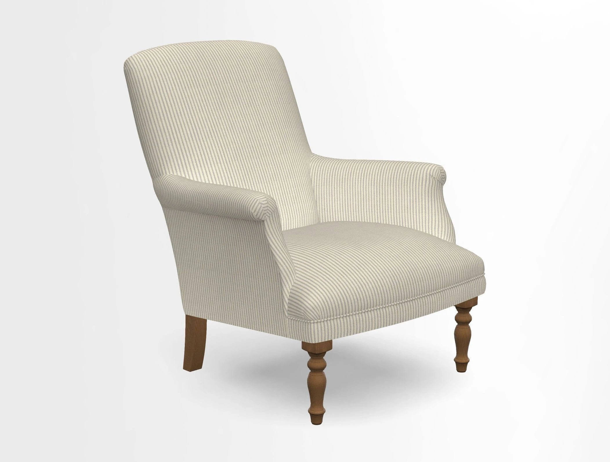 Snape chair in Frond Stripe Small Berry