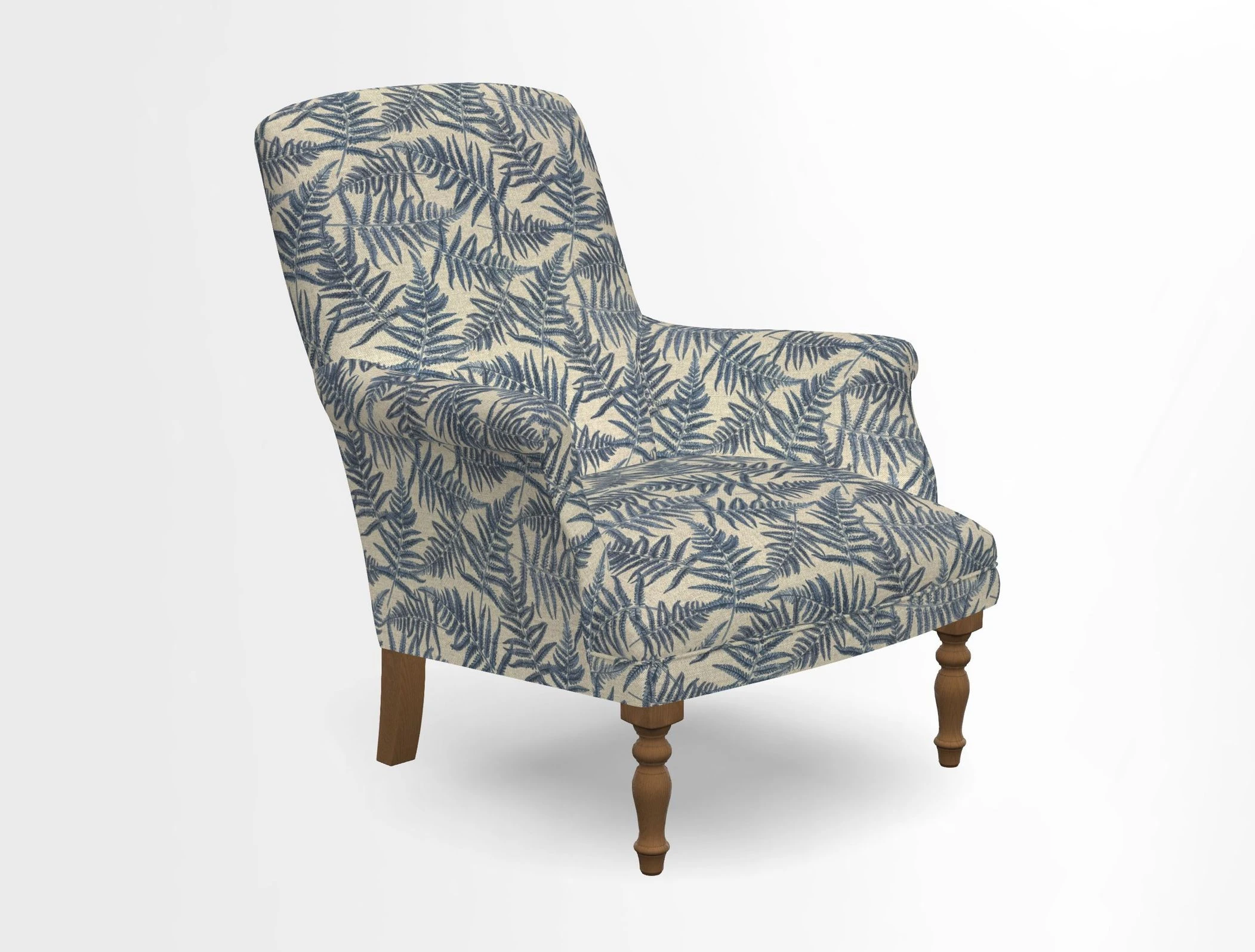 Snape chair in Frond Stripe Small Berry
