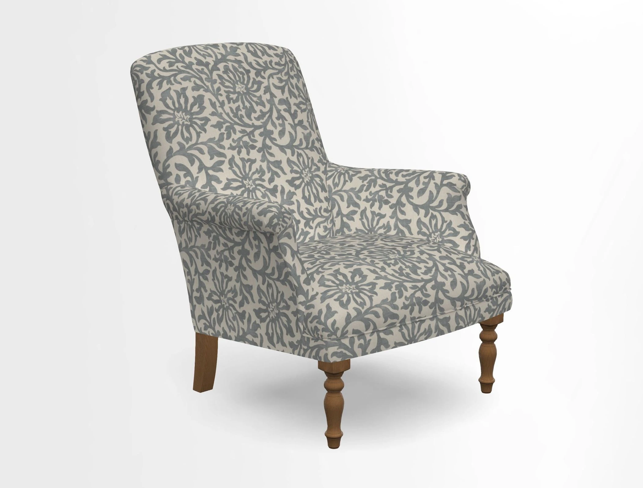 Snape chair in Frond Stripe Small Berry