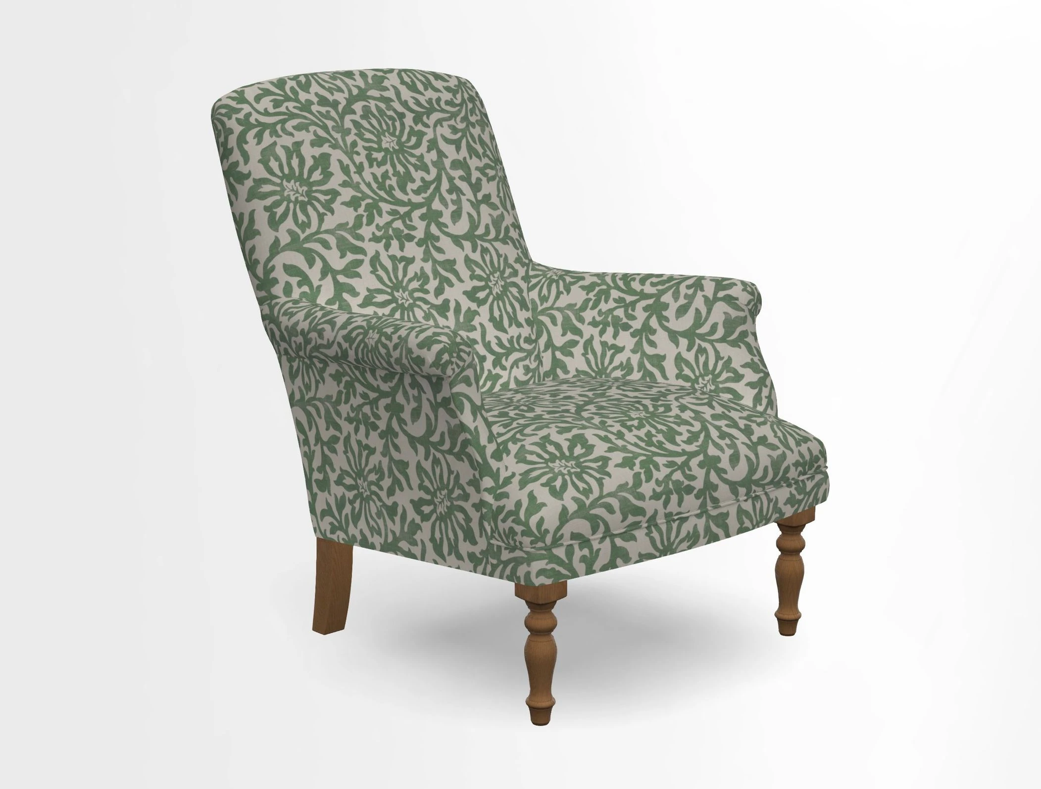 Snape chair in Frond Stripe Small Berry