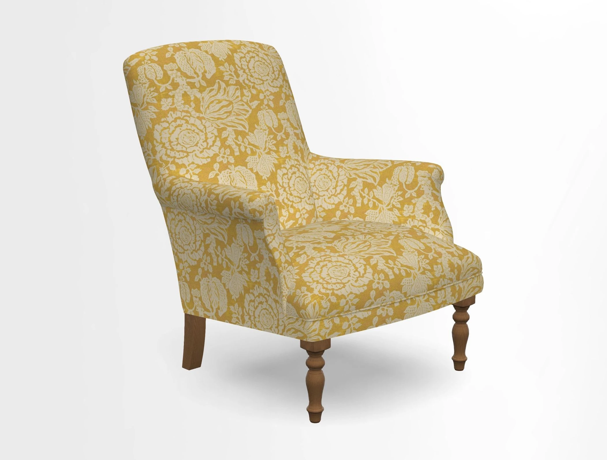 Snape chair in Frond Stripe Small Berry