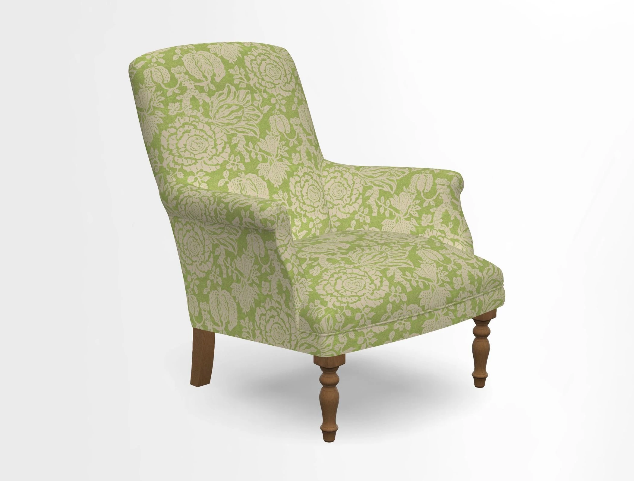 Snape chair in Frond Stripe Small Berry