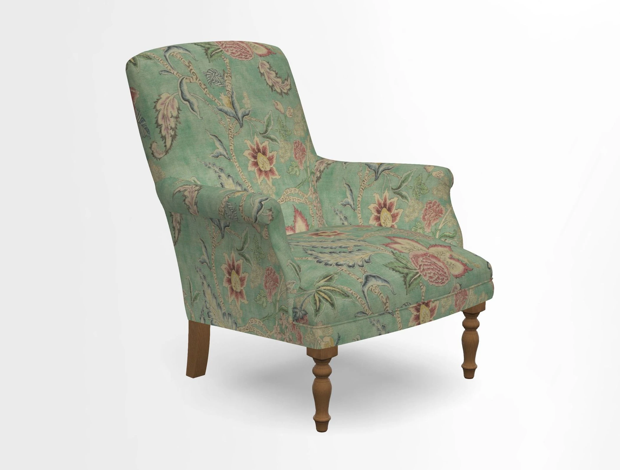 Snape chair in Frond Stripe Small Berry