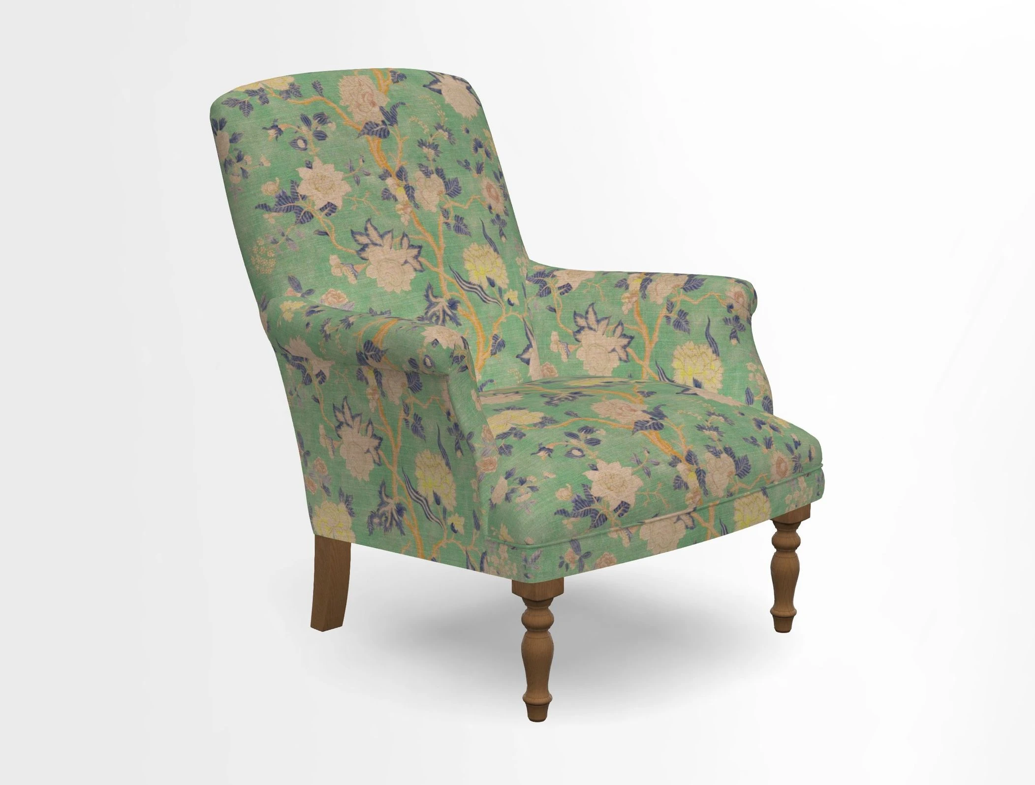Snape chair in Frond Stripe Small Berry