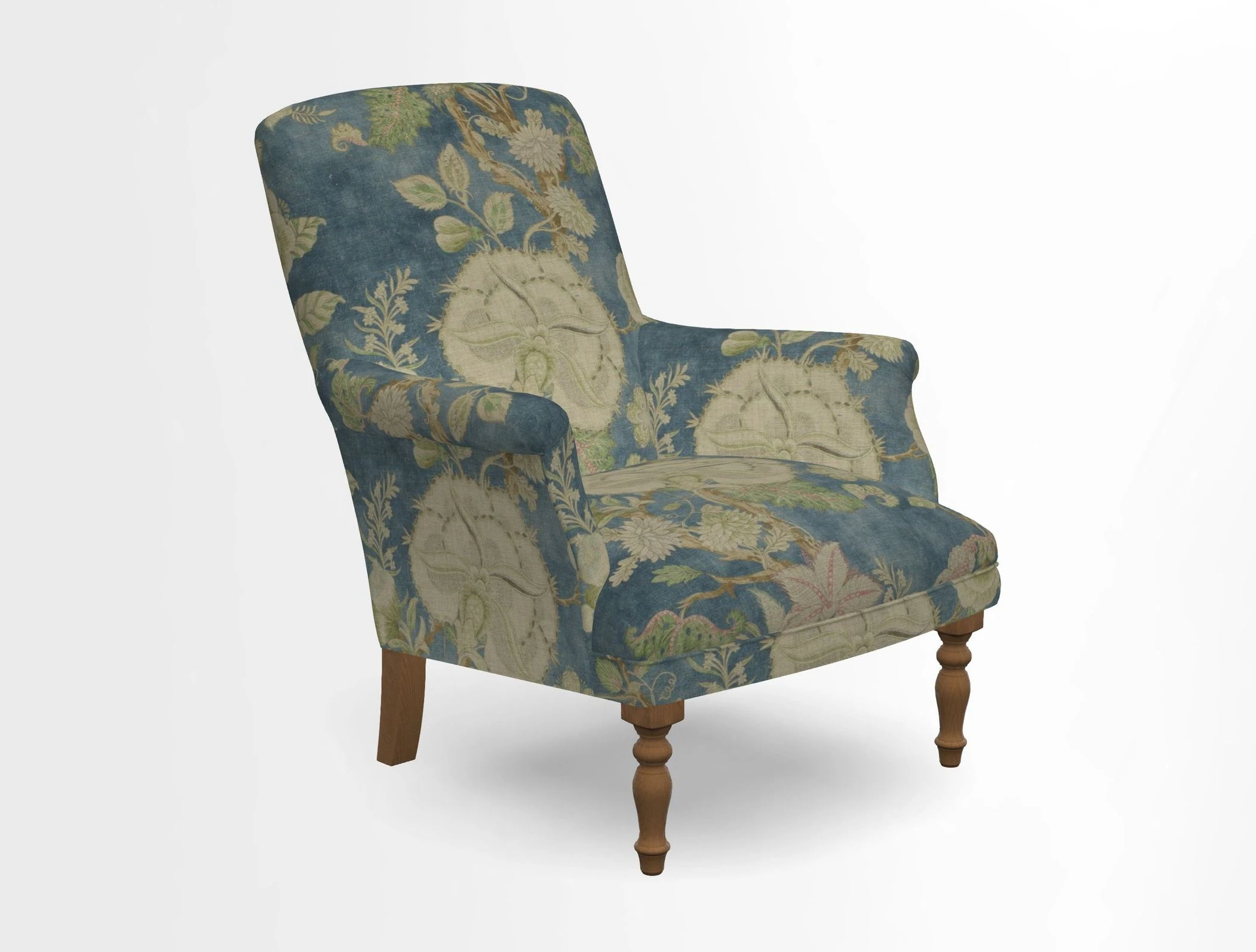 Snape chair in Frond Stripe Small Berry