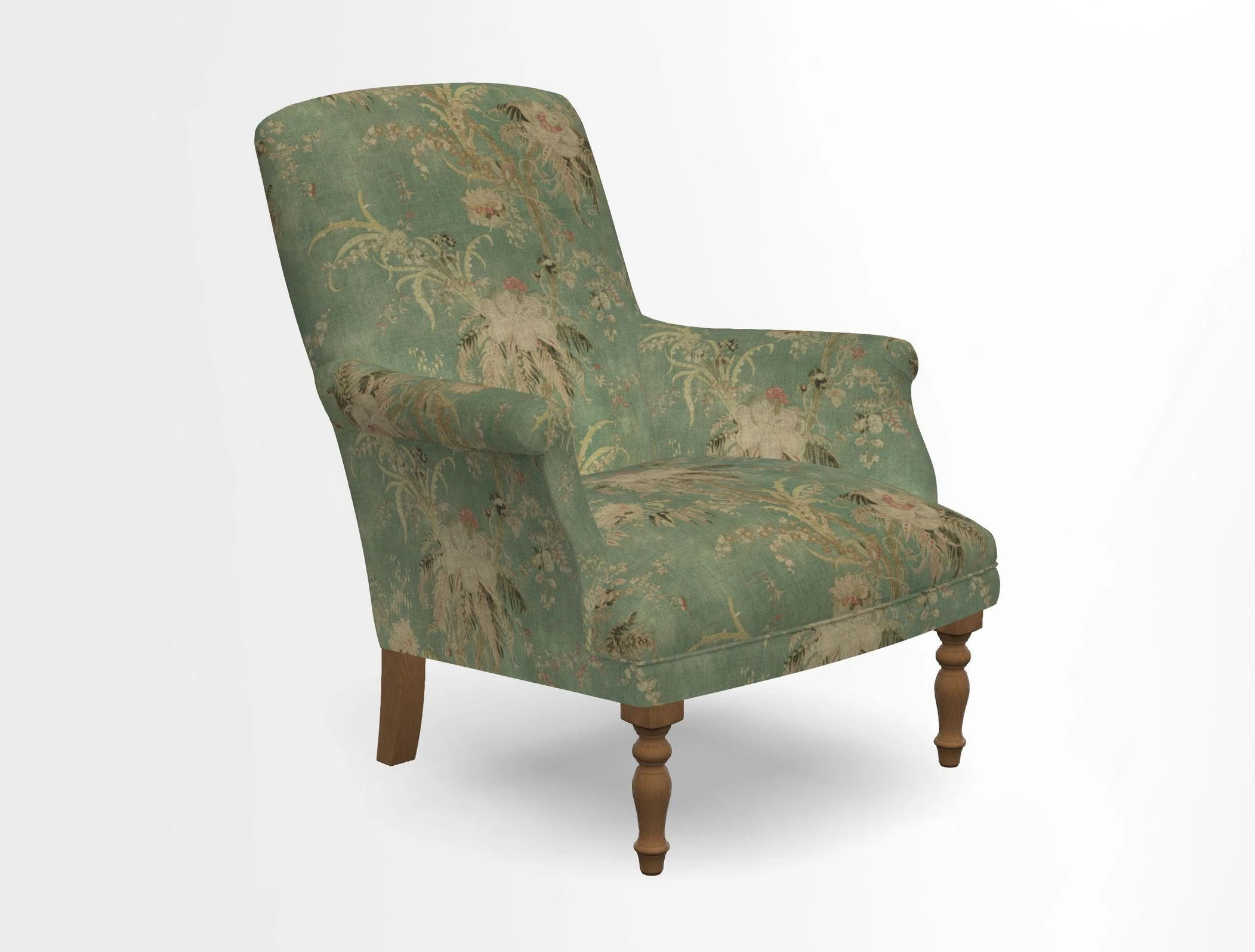 Snape chair in Frond Stripe Small Berry