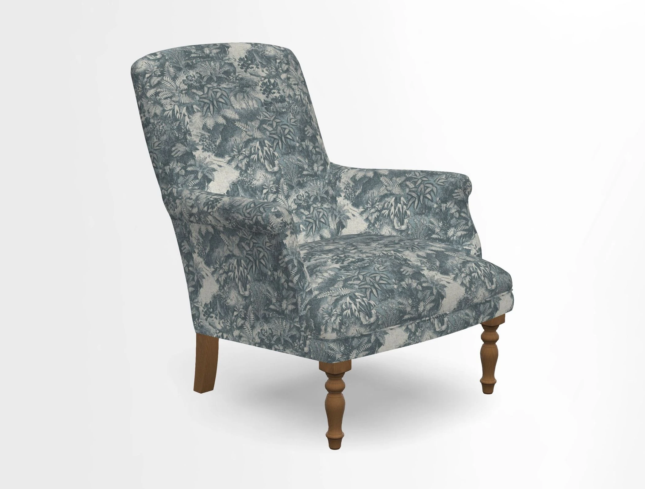 Snape chair in Frond Stripe Small Berry