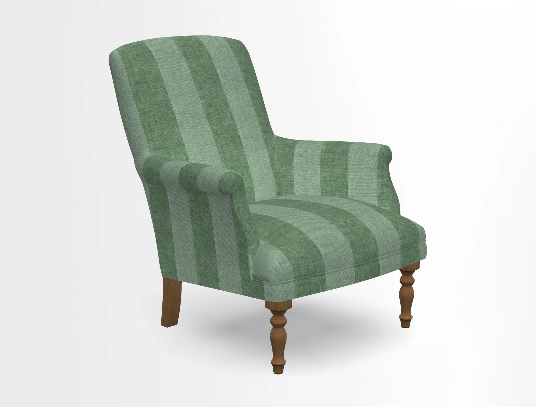 Snape chair in Frond Stripe Small Berry