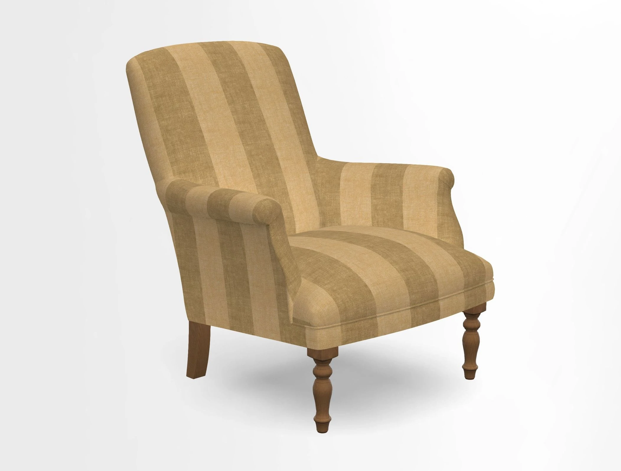 Snape chair in Frond Stripe Small Berry