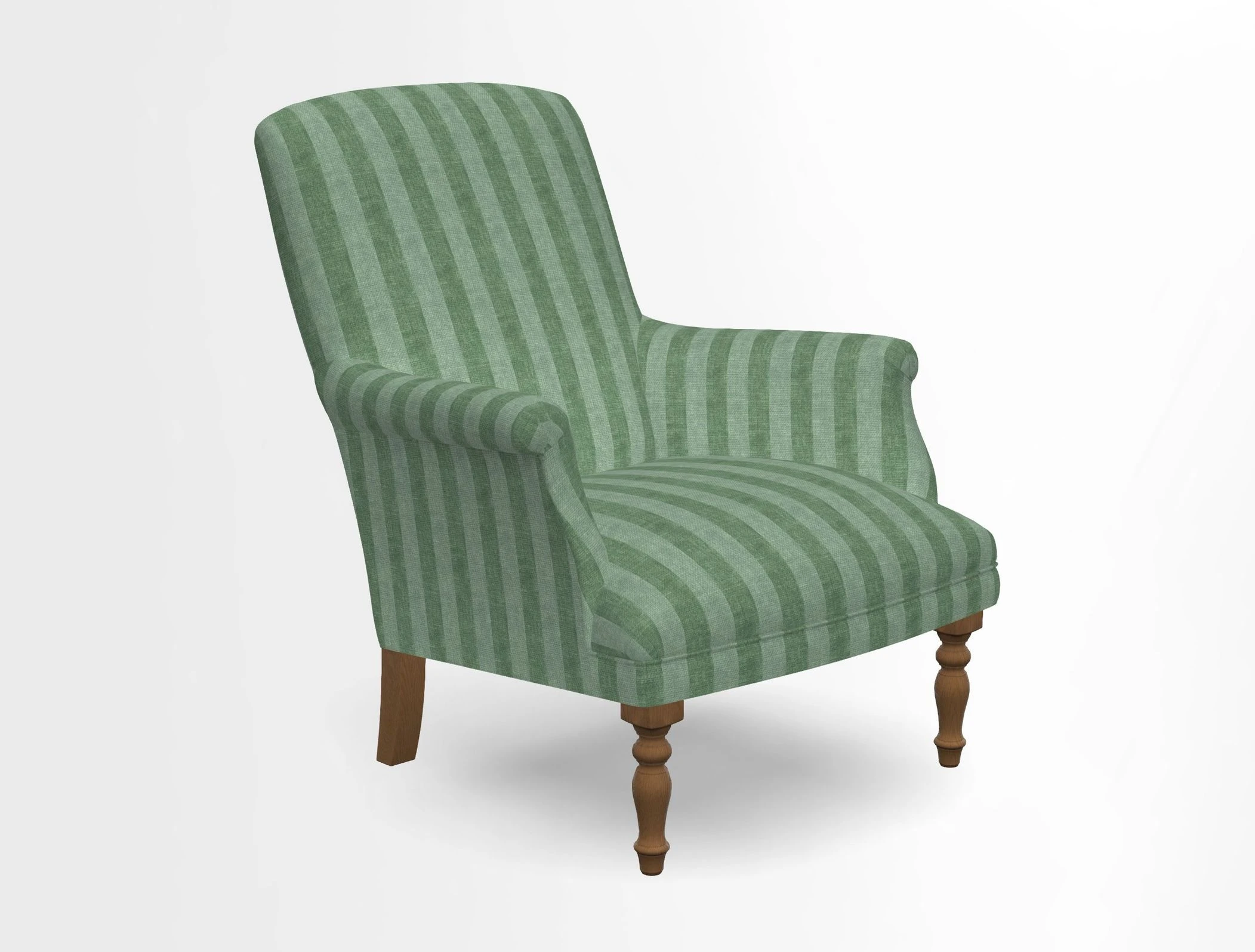 Snape chair in Frond Stripe Small Berry