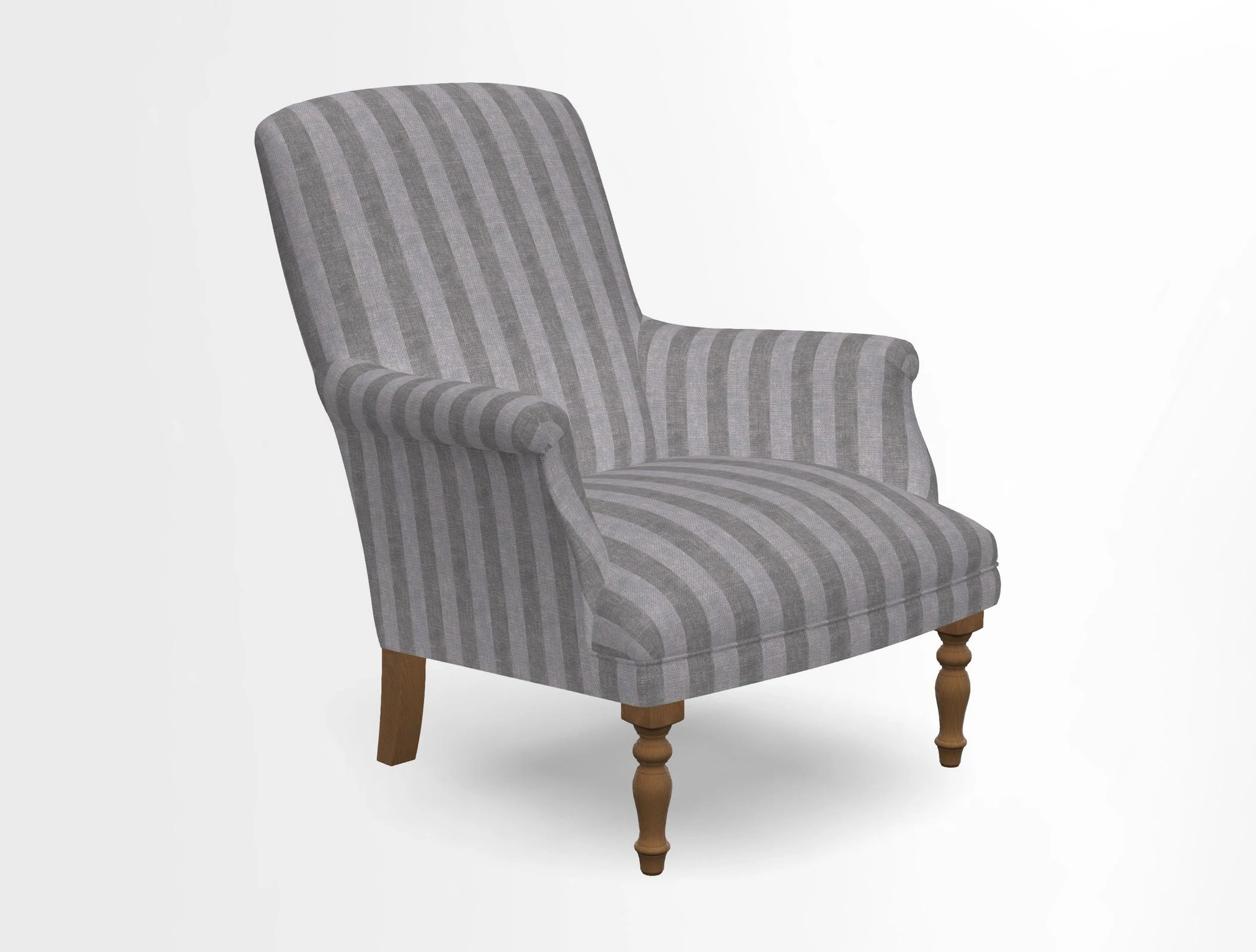 Snape chair in Frond Stripe Small Berry