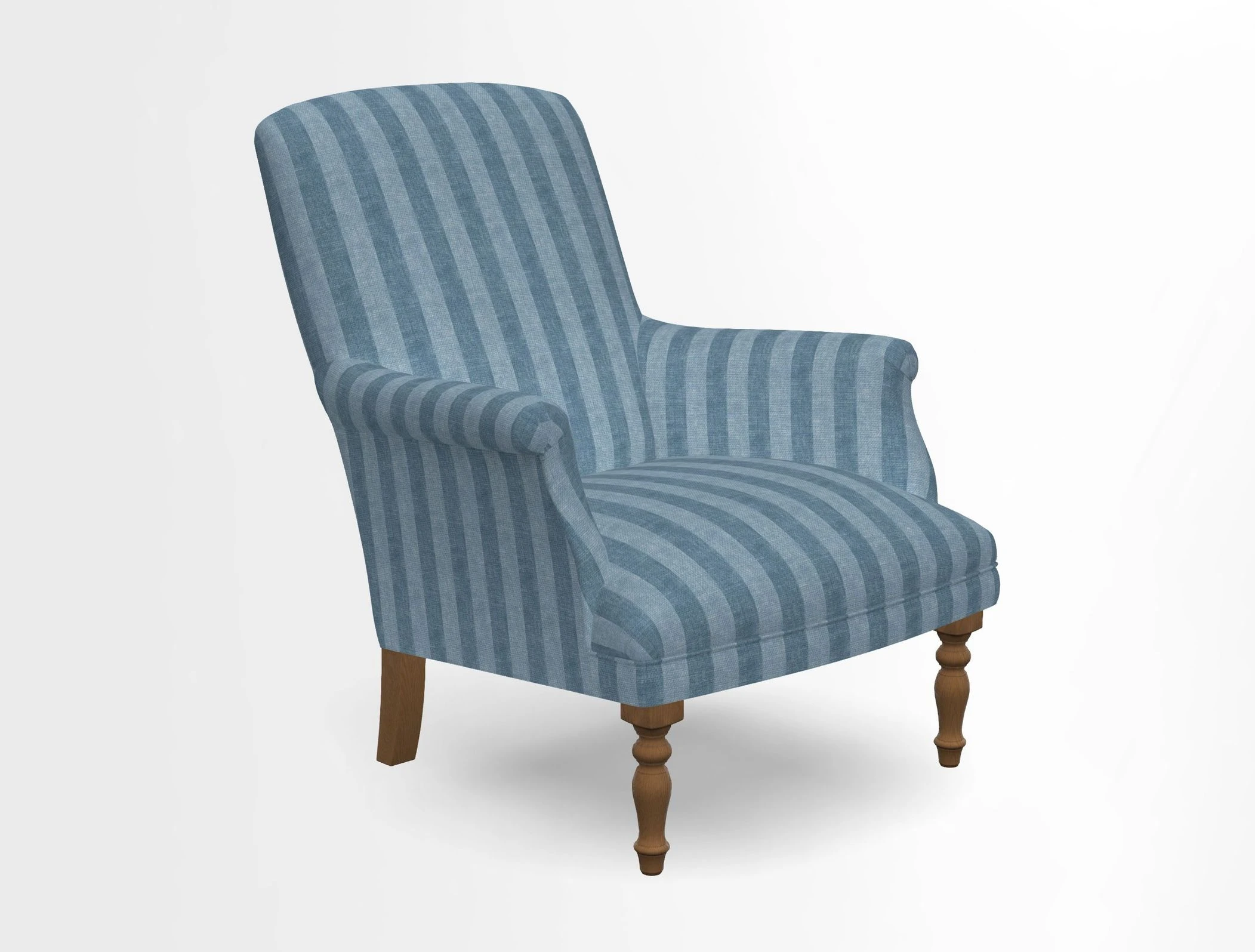 Snape chair in Frond Stripe Small Berry