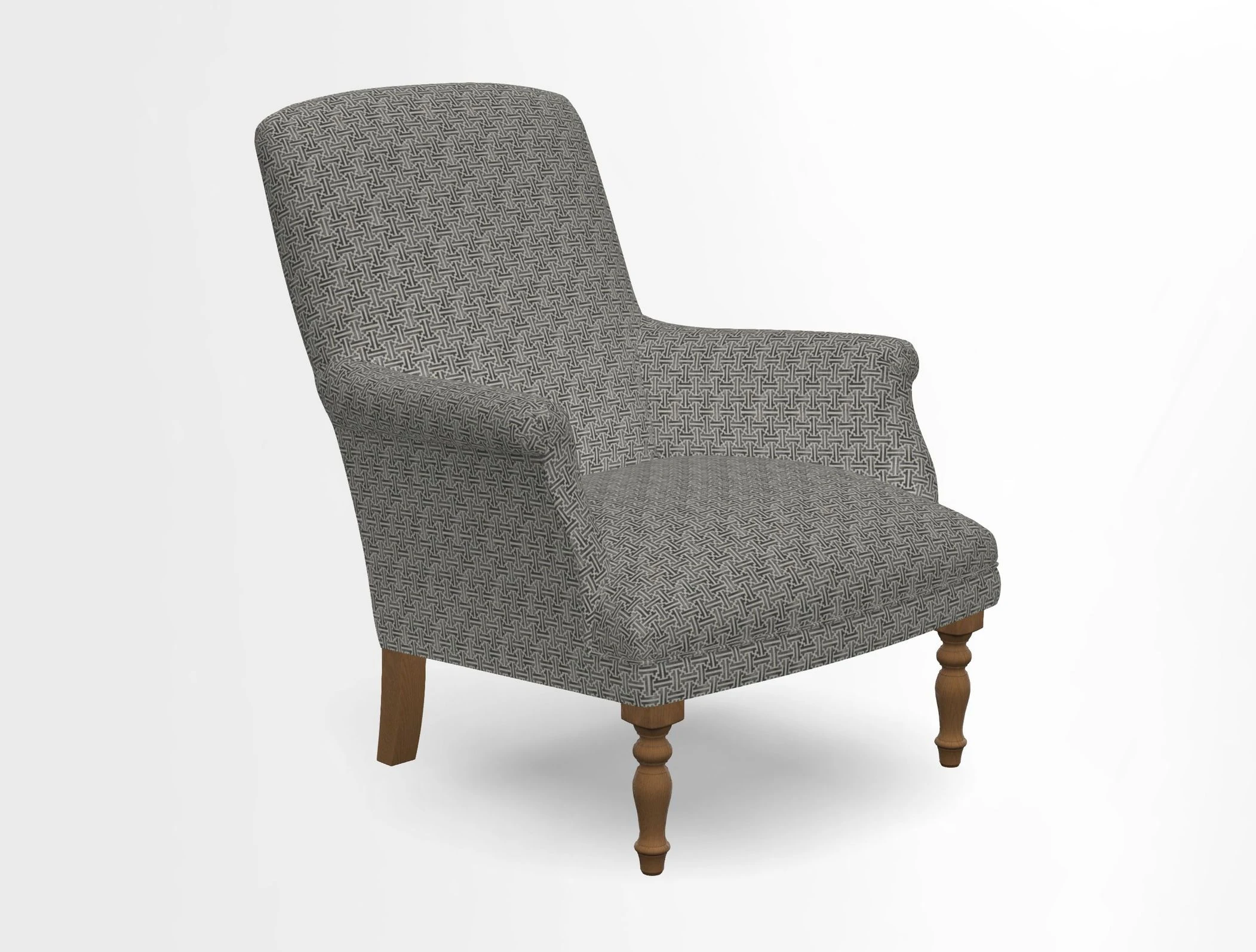 Snape chair in Frond Stripe Small Berry